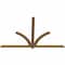 Ekena Millwork Redmond Smooth Timber Gable Bracket, Western Red Cedar, 84"W x 53"H x 1 1/2"D x 3 1/2"F, 15/12 Pitch GBW084X53X0204RED00SWR - alternate 5